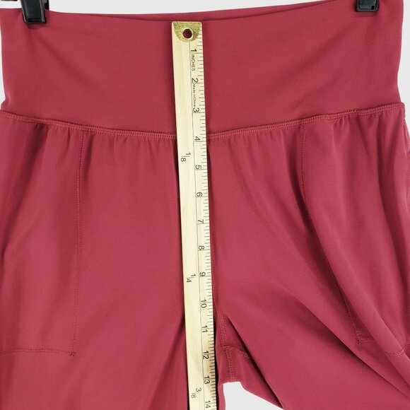 Athleta High-Waisted Red Jogger Pants Moisture-Wicking Stretch Womens M - Picture 5 of 7